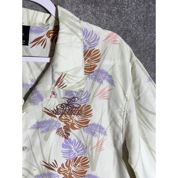 DC Classics Hawaiian LAS VEGAS Embroidery Button Up Shirt Mens Size XL - Picture 4 of 6